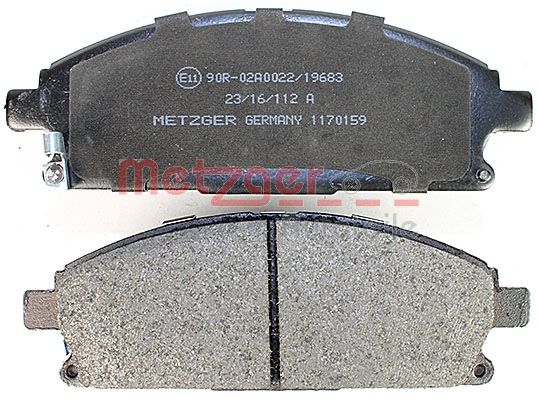 METZGER 1170159 Bremsbelagsatz, Scheibenbremse